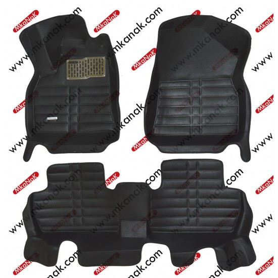 طقم دوسات تفصيل بيجو 3008 جلد ثري دي