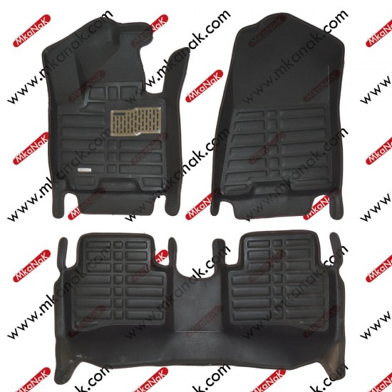 طقم دوسات تفصيل هيونداي توسان جلد ثري دي